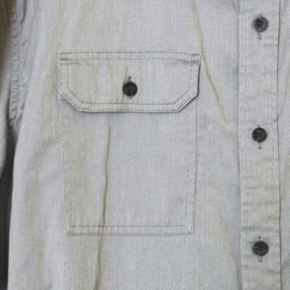 Wrangler Gray Men's Casual Short Sleeve Button Down Shirt 3XL - Picture 6 of 8